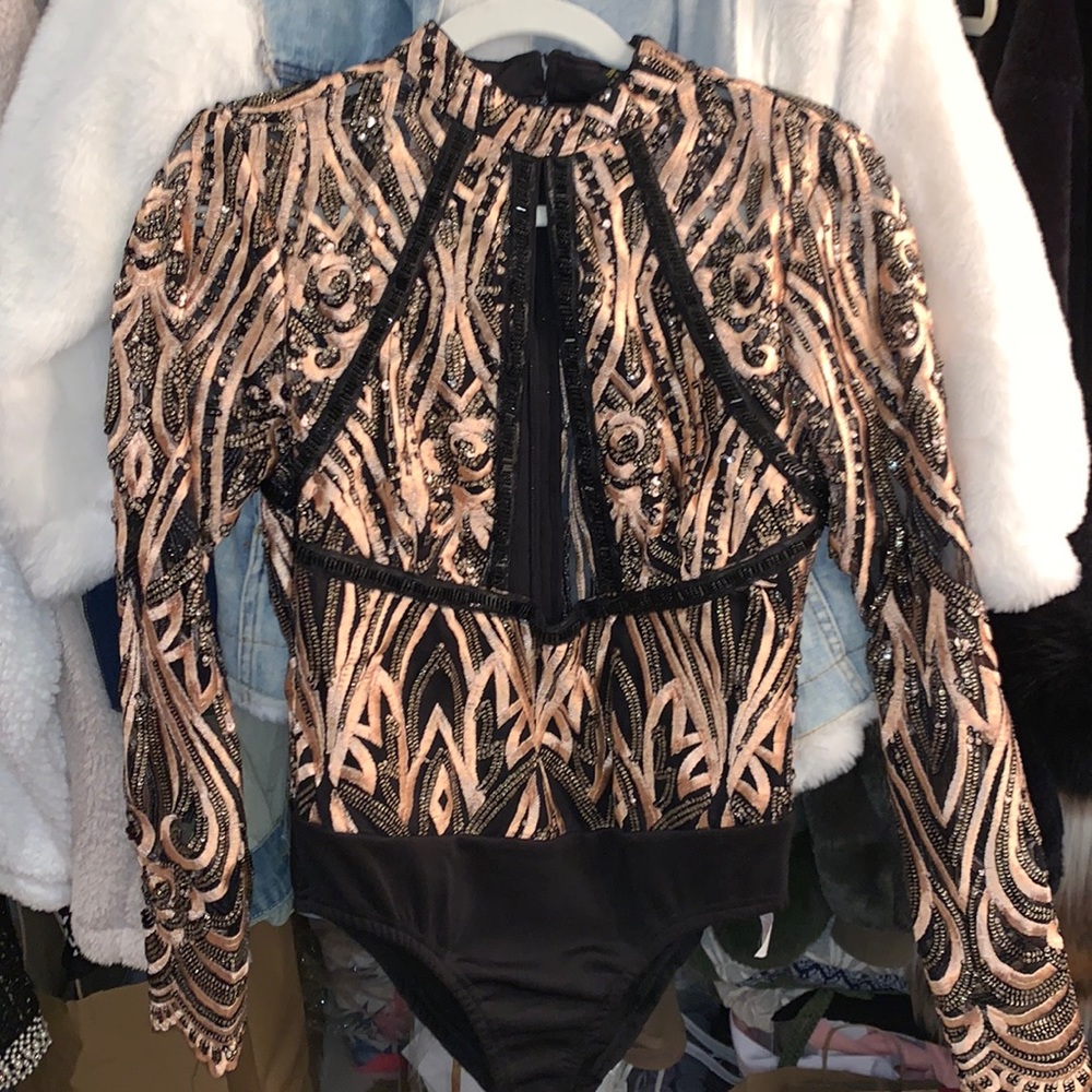 Gorgeous beaded bodysuit
